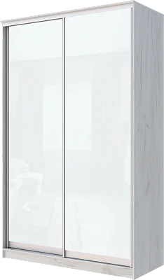 картинка 2-х дверный шкаф-купе с цветной пленкой Белый №10 2200 1200 620 от магазина КУПИ КУПЕ